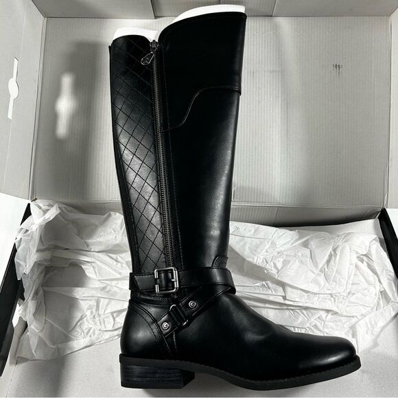 GBG Los Angeles - Women's  Haydin2 Black Riding Boot - Size 8 M - Picture 2 of 5